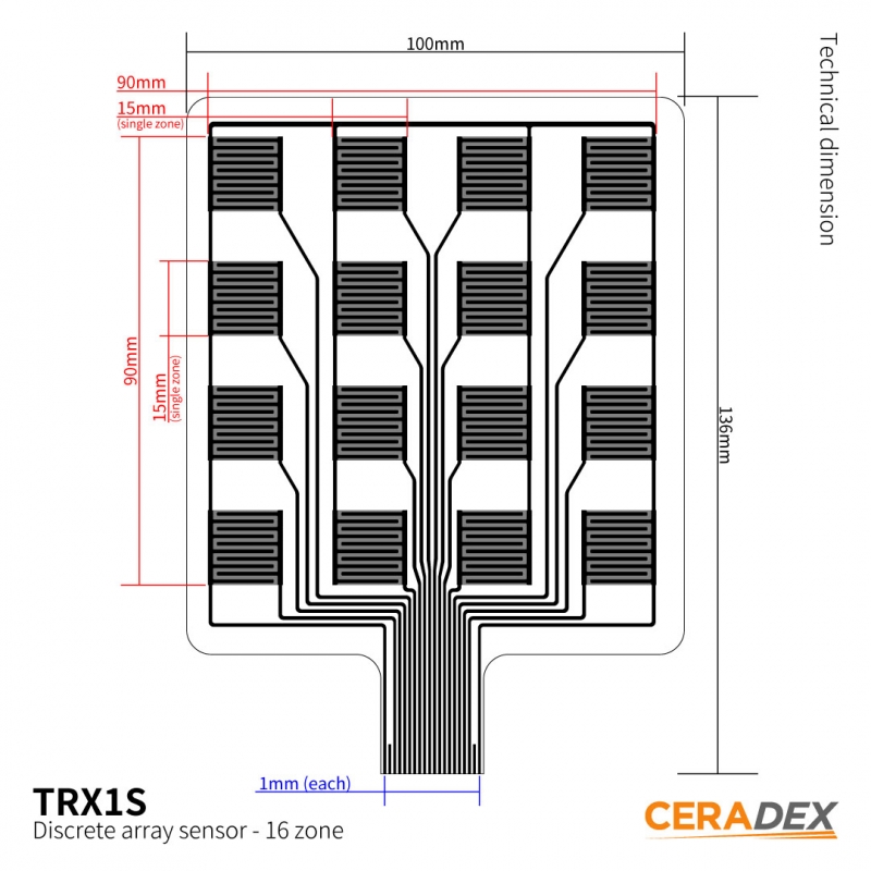 分離式矩陣感測器 - TRX1S