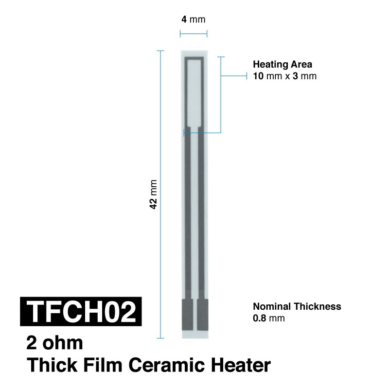 TFCH02 - 2 OHM ceramic heater