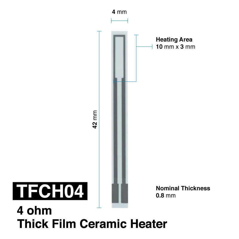 TFCH04 - 4 OHM ceramic heater