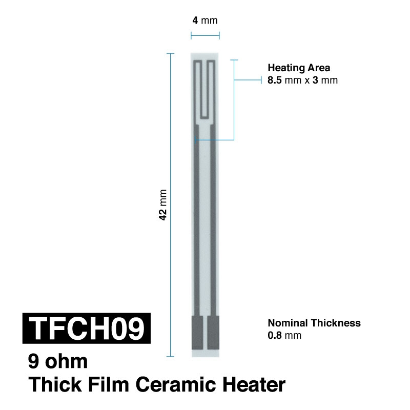 TFCH09 - 9 OHM ceramic heater