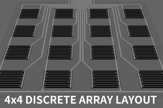 4x4 discrete array layout