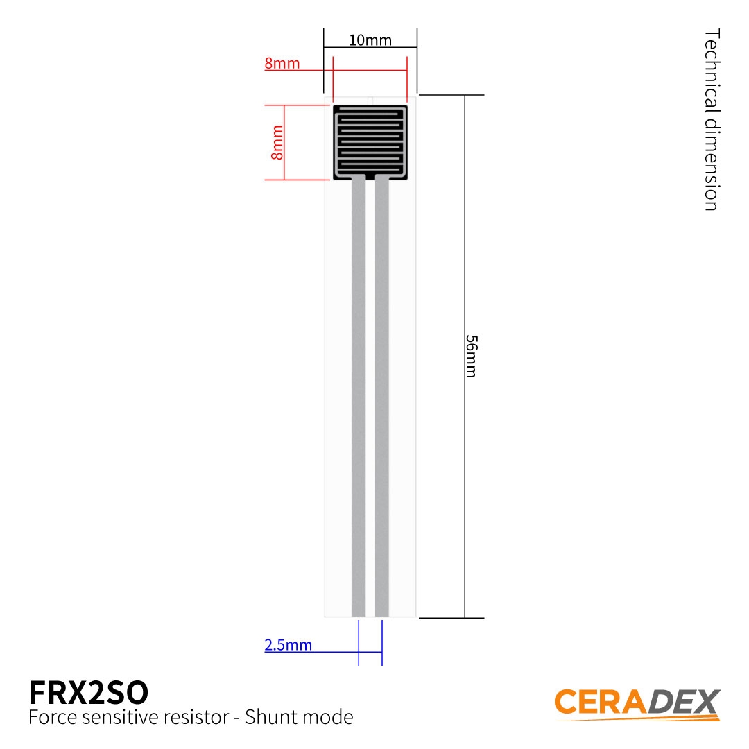FRX2SO - standard shunt mode force sensitive resistor