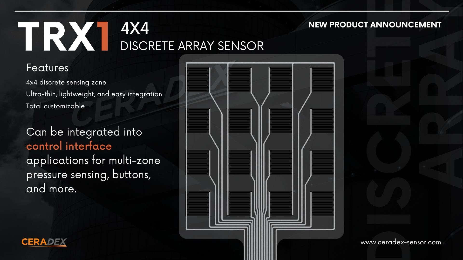 TRX1S discrete array sensor announcement